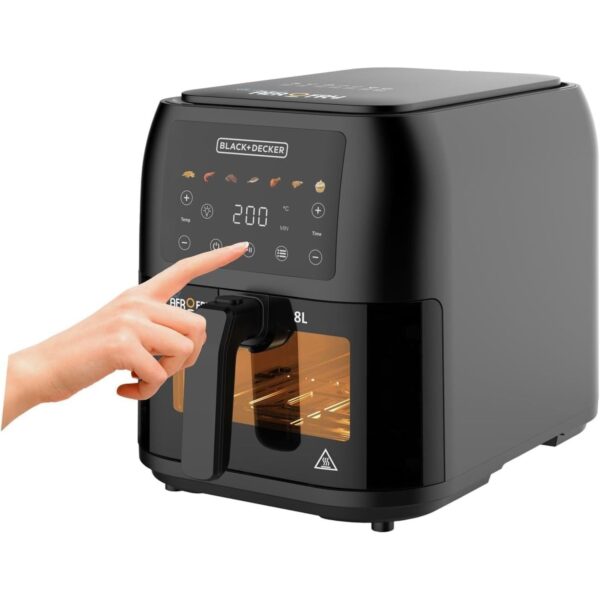 ⁦قلاية هوائية بلاك اند ديكر 8لتر 1700وات SAF80W⁩ - الصورة ⁦4⁩
