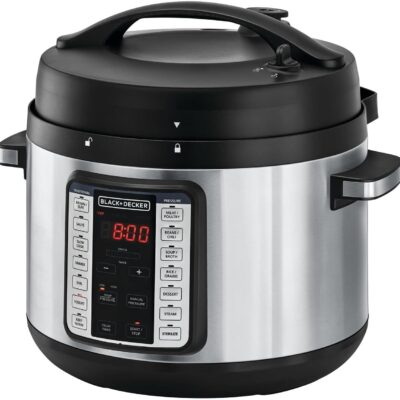 حلة ضغط كهربائية بلاك اند ديكر 10لتر 1350وات 9×1 PCP1010-B5