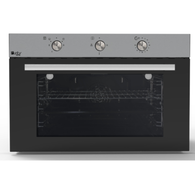 فرن غاز بيورتي 90 سم ستانلس ستيل سعة 105 لتر Gas Built-in Oven with Gas Grill
