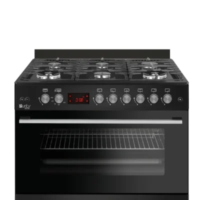 بوتاجاز غاز بيورتي اسود 90 سم 6 شعلات  Free Standing Gas Cooker