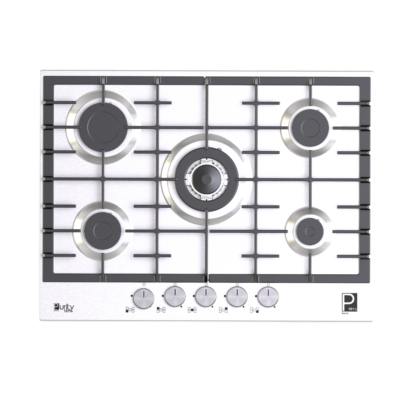 مسطح غاز بيورتي 70 سم ستانلس ستيل 5 شعلات – موديل HPT713S Gas Hob 5 Heavy Duty